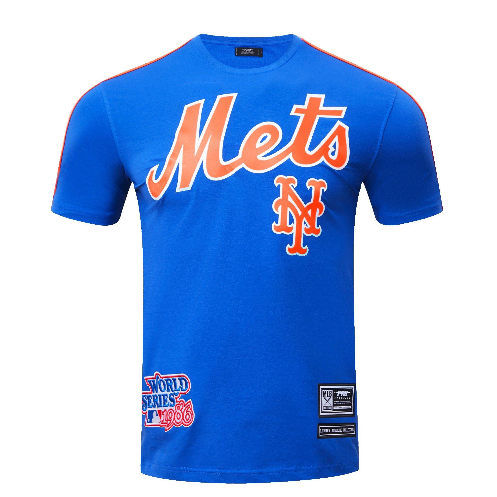 Pro Standard Men's New York Mets Logo Pro Taping Top - Royal/Orange - ROYAL/ORANGE